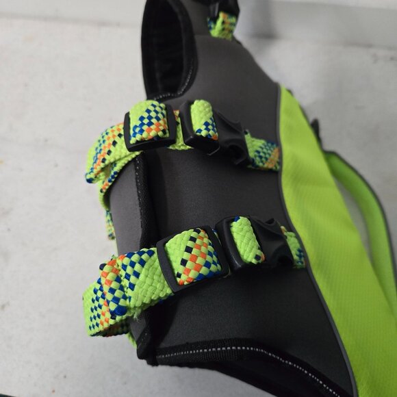 Arcadia Trail High Visibility Flotation Aid Life Jacket For Dogs Yellow Size S - Picture 5 of 13